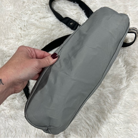 The Sak Gray Nylon Fold Over Crossbody Embroidered Strap - Picture 10 of 16